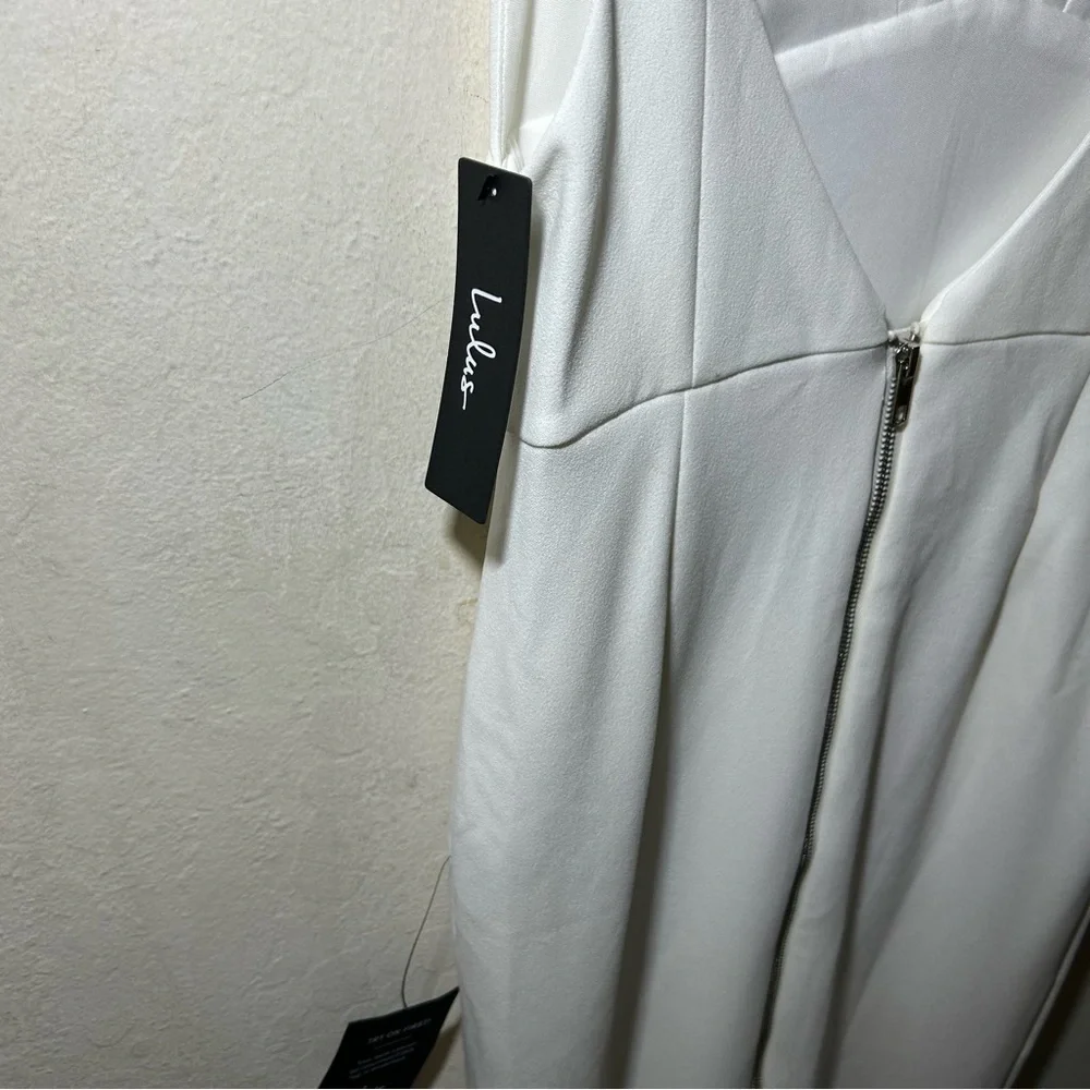 Lulu’s All In Favor White Midi Dress Size Small NWT - Picture 7 of 9